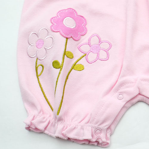 Baby Girl Sleeveless Embroidered Growsuits Bodysuits