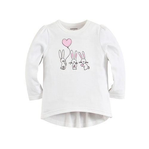 Baby Girl/Toddler Girl Embroidered Peplum Tee Top