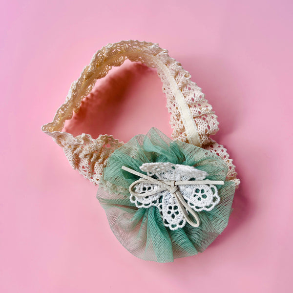 Baby Girls Chiffon Flower Elastic Lace Headband