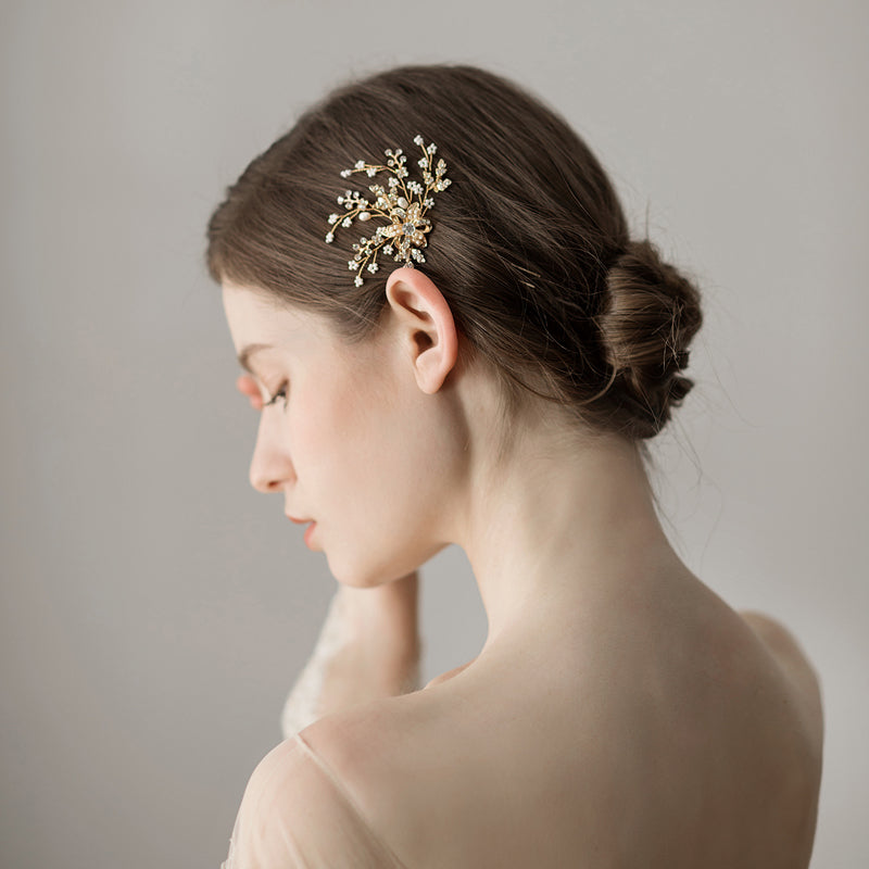 Lily Bridal Hair pins| Handmade| Wedding Headpiece