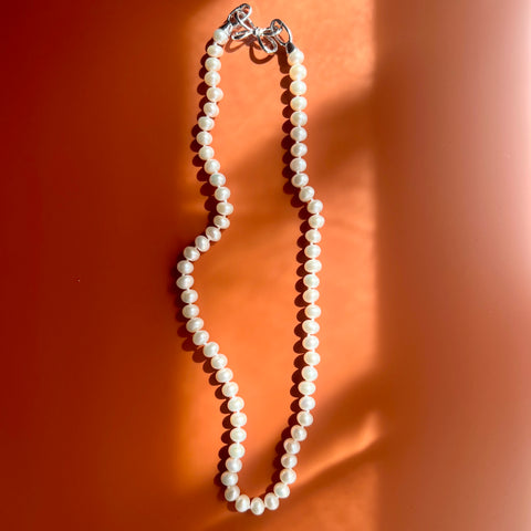 Tasia Pearl Necklaces| Sterling Silver