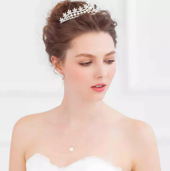 Freesia Bridal Tiara Crown