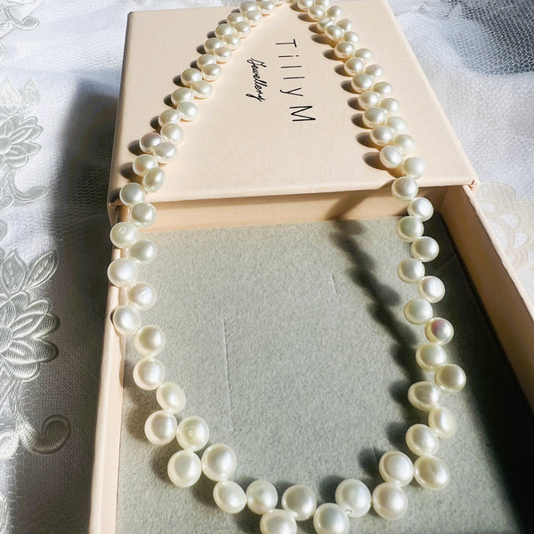 Ava Sterling Silver Pearl Necklaces